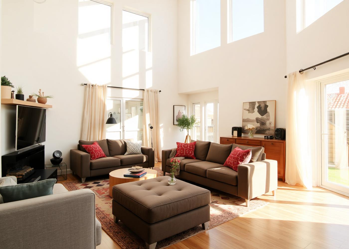 Comfortable New York home interior served by a residential HVAC system